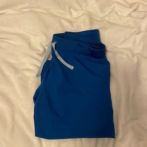 Figs woman’s Livingston basic scrub pants- royal blue, size medium